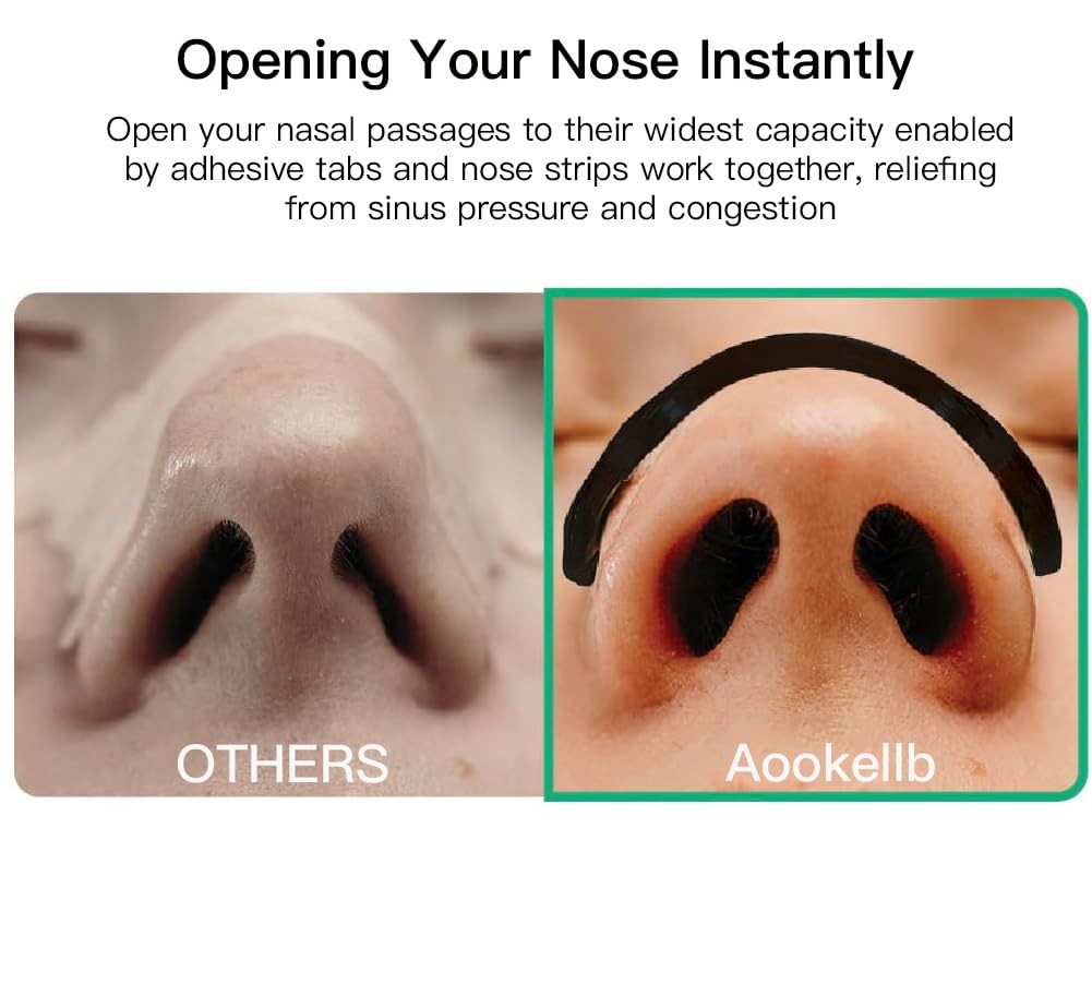 2026 Breathing Nasal Strip Starter Kit (30 Count, Black), Boost Oxygen White