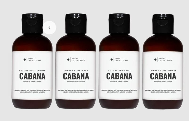 Hotel Collection Ritz Carlton Inspired Cabana Scent 4 Piece Travel Set