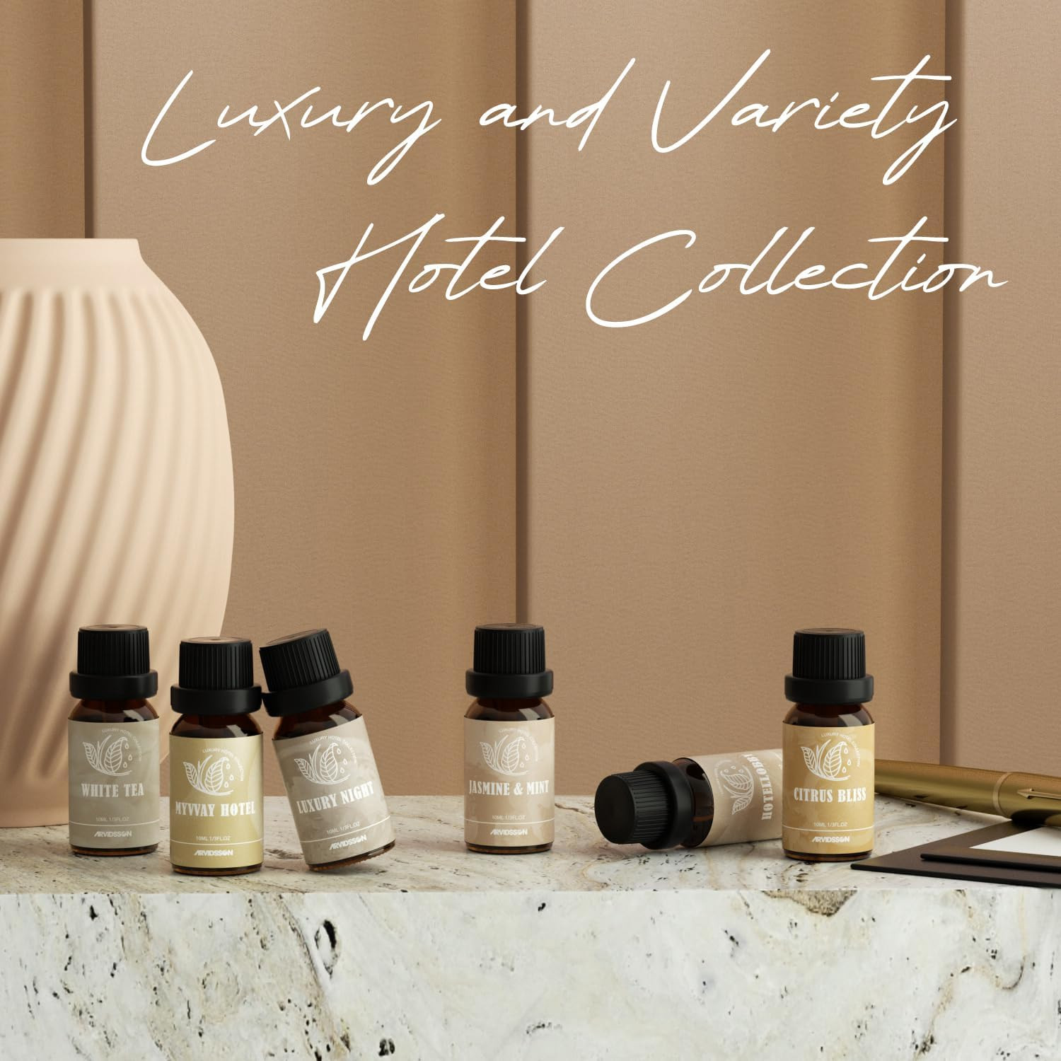 Hotel Diffuser Oils Gift Set – Hotel Essential Oils for Diffusers and Crafting –