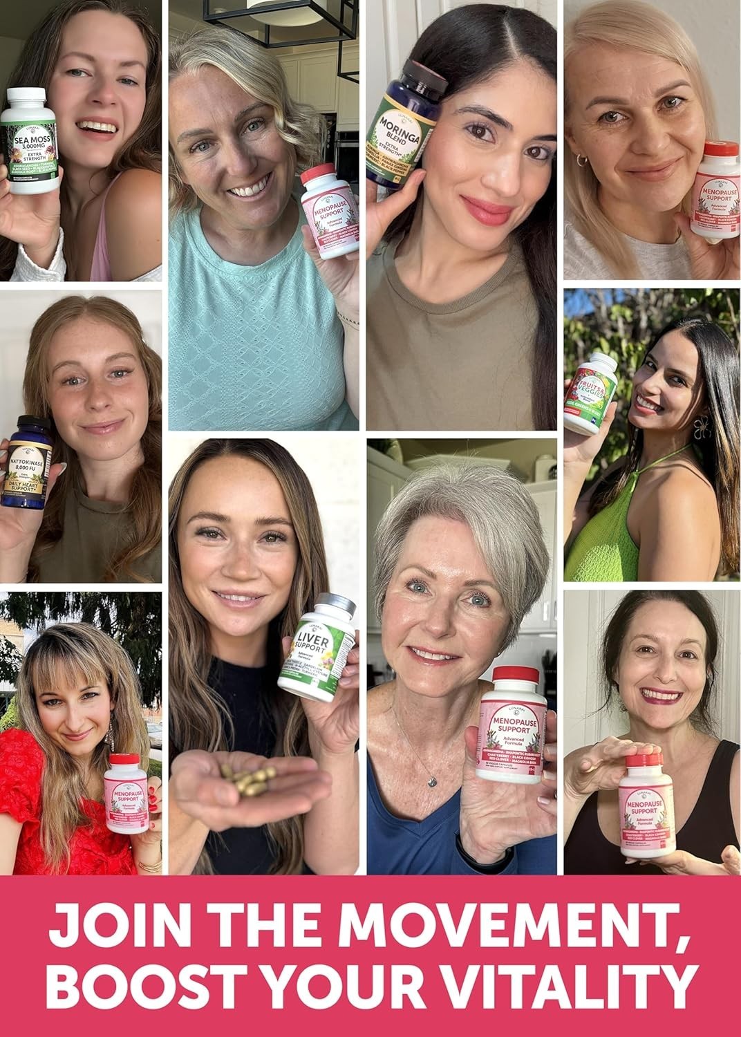 Lunakai Natural Menopause Supplements for Women 13-in-1 Menopause Relief