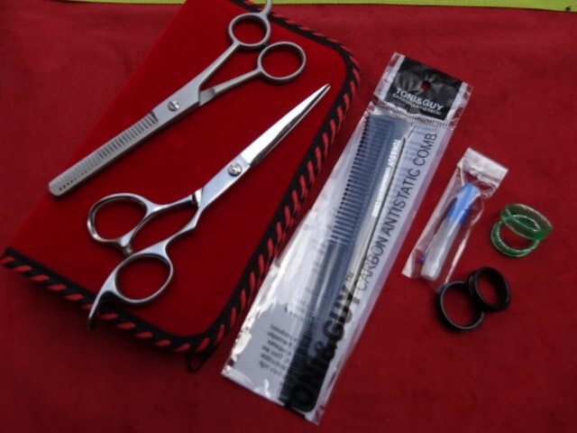 60Days WRNTY_7″ Barber Hairdressing Hair Scissors+ 6.5″ Thinning /Japanese Steel