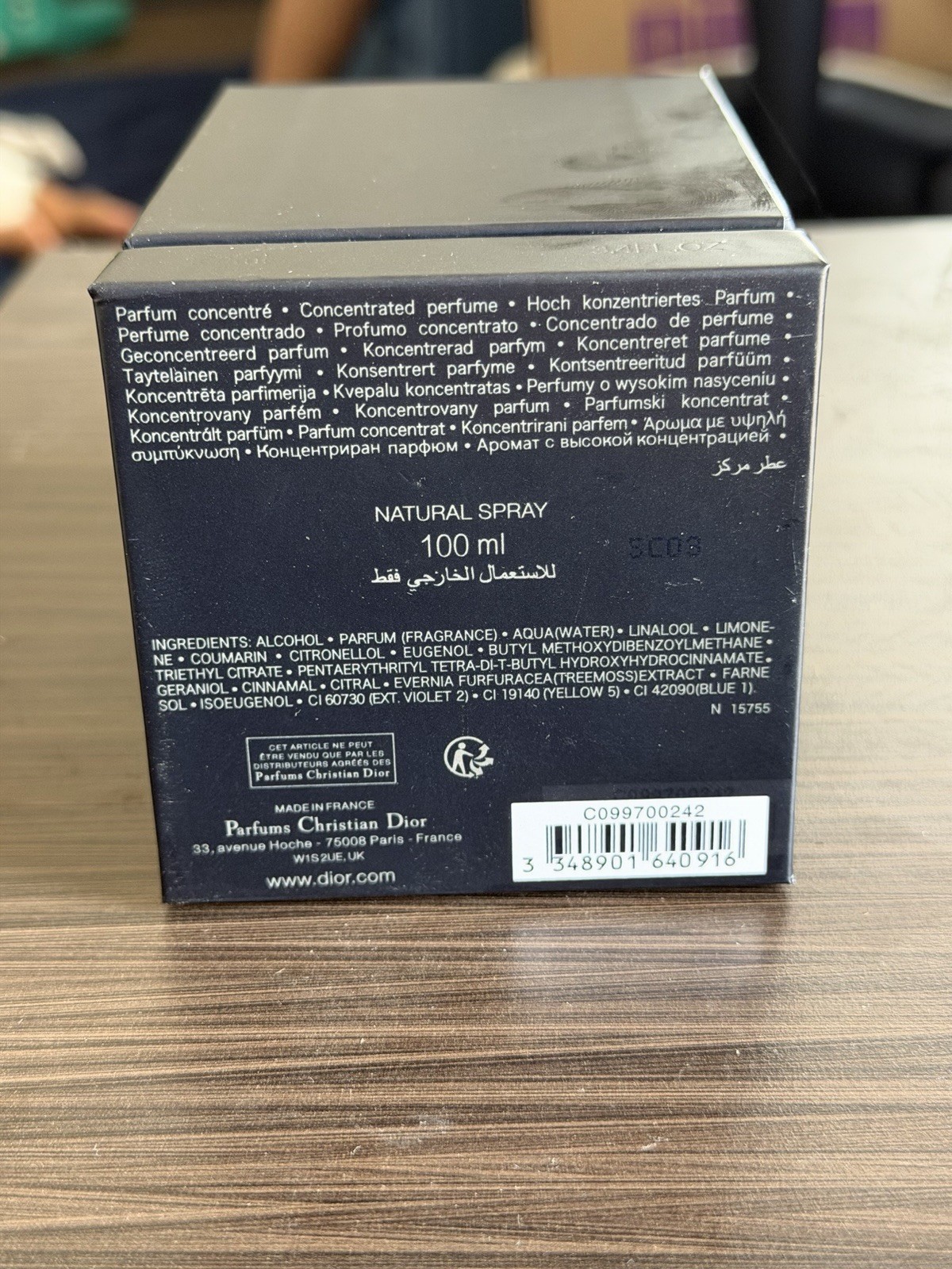 Dior Sauvage Elixir Elixir Spray Fragrance Regular Size 100 ml Vaporisateur