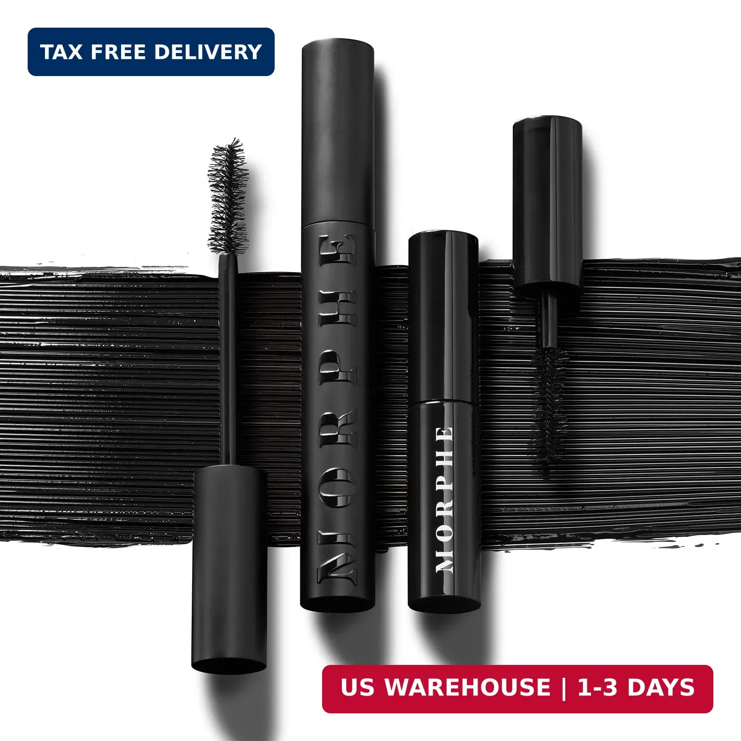 Morphe Make It Big Mini Volumizing Mascara – Bold Black Mascara Formula for Inst