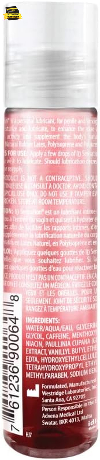 Sensation Personal Warming, Water Based, Red ⭐️⭐️⭐️⭐️⭐️