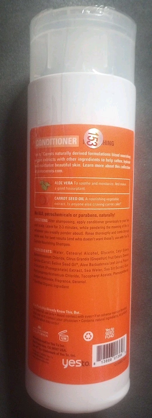 Yes To Carrots Nourishing Conditioner Normal/Dry Hair 16.9 fl oz – Discontinued
