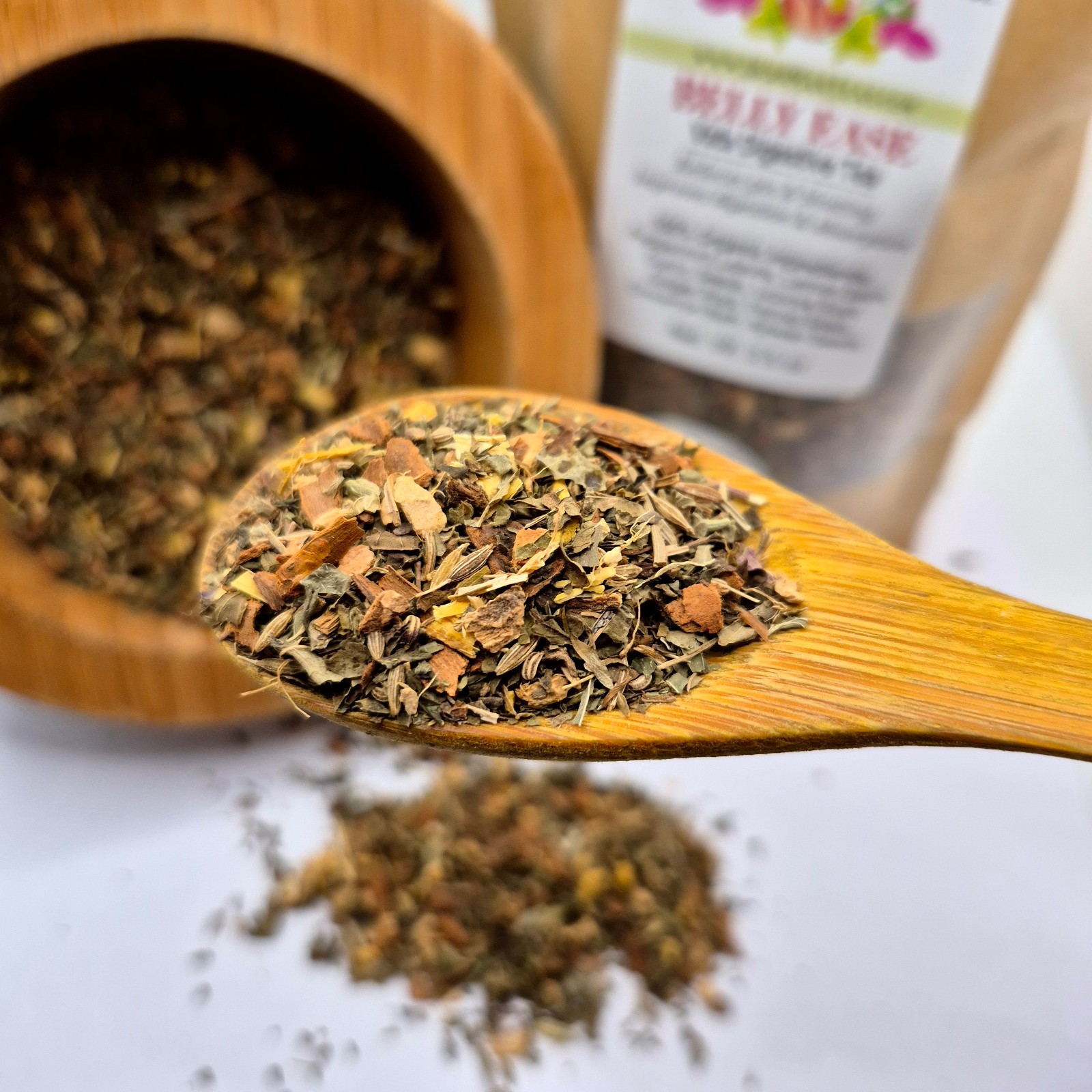 proven DIGESTIVE TEA for gas, bloating, weak digestion. Tastes great-Feels good