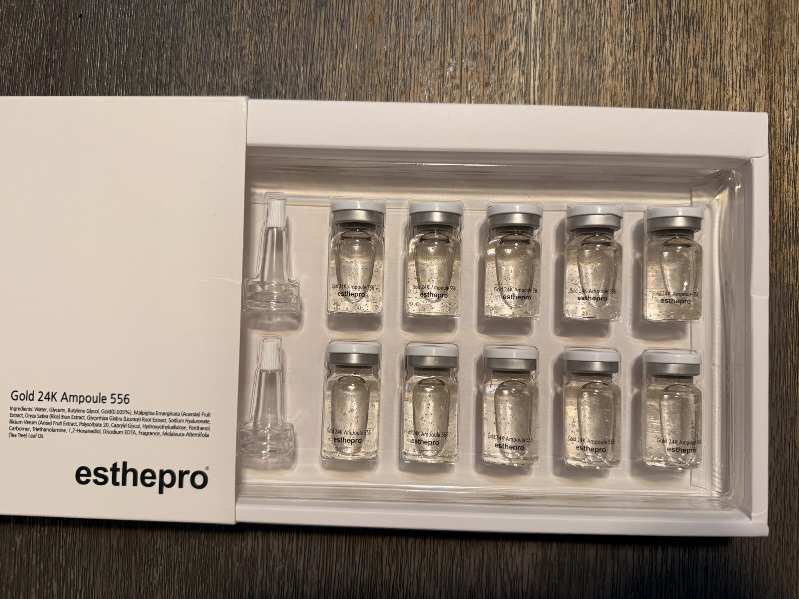 Esthemax Gold 24K Ampoule Set 8ml x 10ea Moisturizer Anti Aging Wrinkle K-Beauty