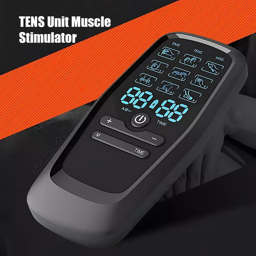 Tens Unit Machine Muscle Stimulator Electrotherapy Device Rechargeable USA