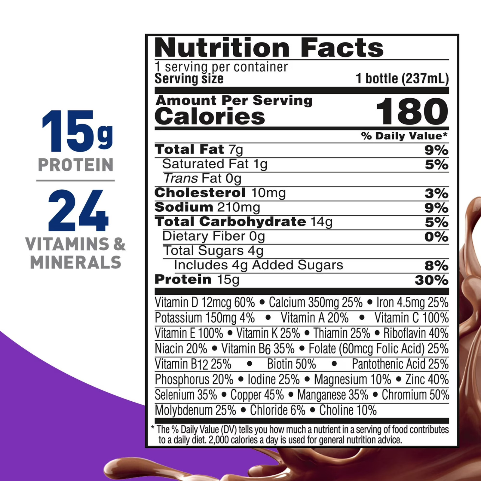 Women Ready to Drink Nutritional Drink, Rich Chocolate, 24 Count (4 – 6 Packs)