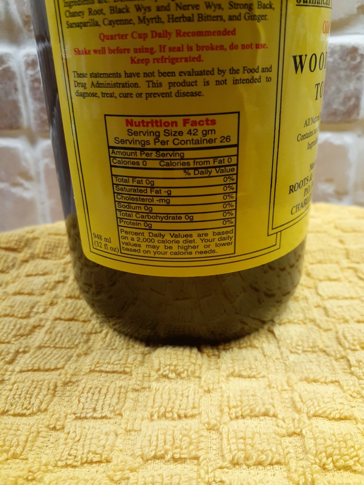 Ya Mon Original Woodroot Tonic…32 oz