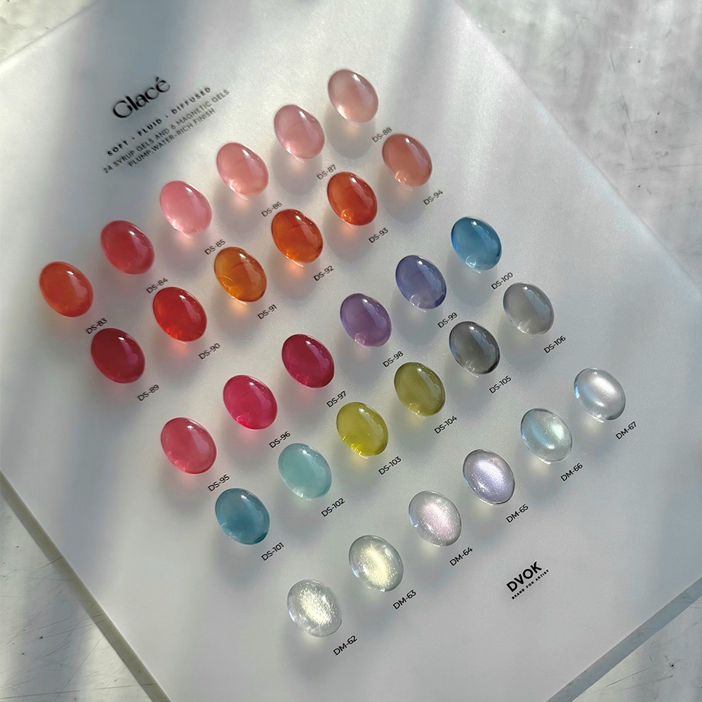 DVOK Glace Syrup Magnet Gel Polish 30 Colors Collection K-Beauty