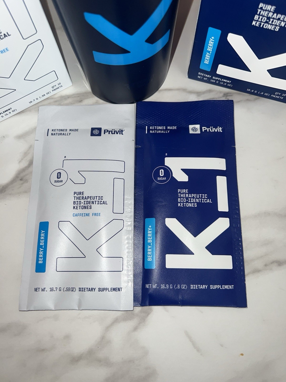🔥 K-1 K1 Prüvit Ketones 10 Packs Caffeine Free BERRY BERRY ketone NEW K_1 🔥