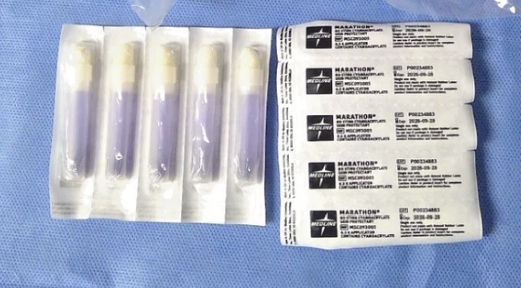 Lot 10 Medline «Marathon» No-Sting Cyanoacrylate Skin Protectant MSC093005