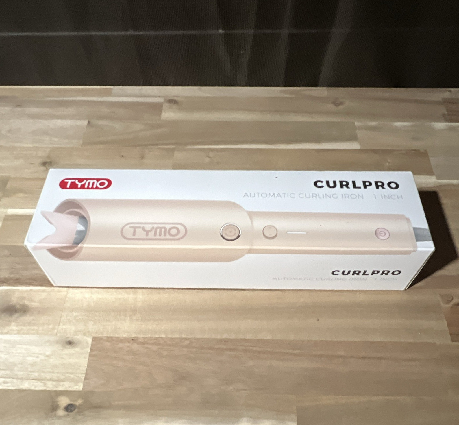 TYMO CURLPRO Automatic 1 in Curling Iron/Wand Ceramic 410°F Pink