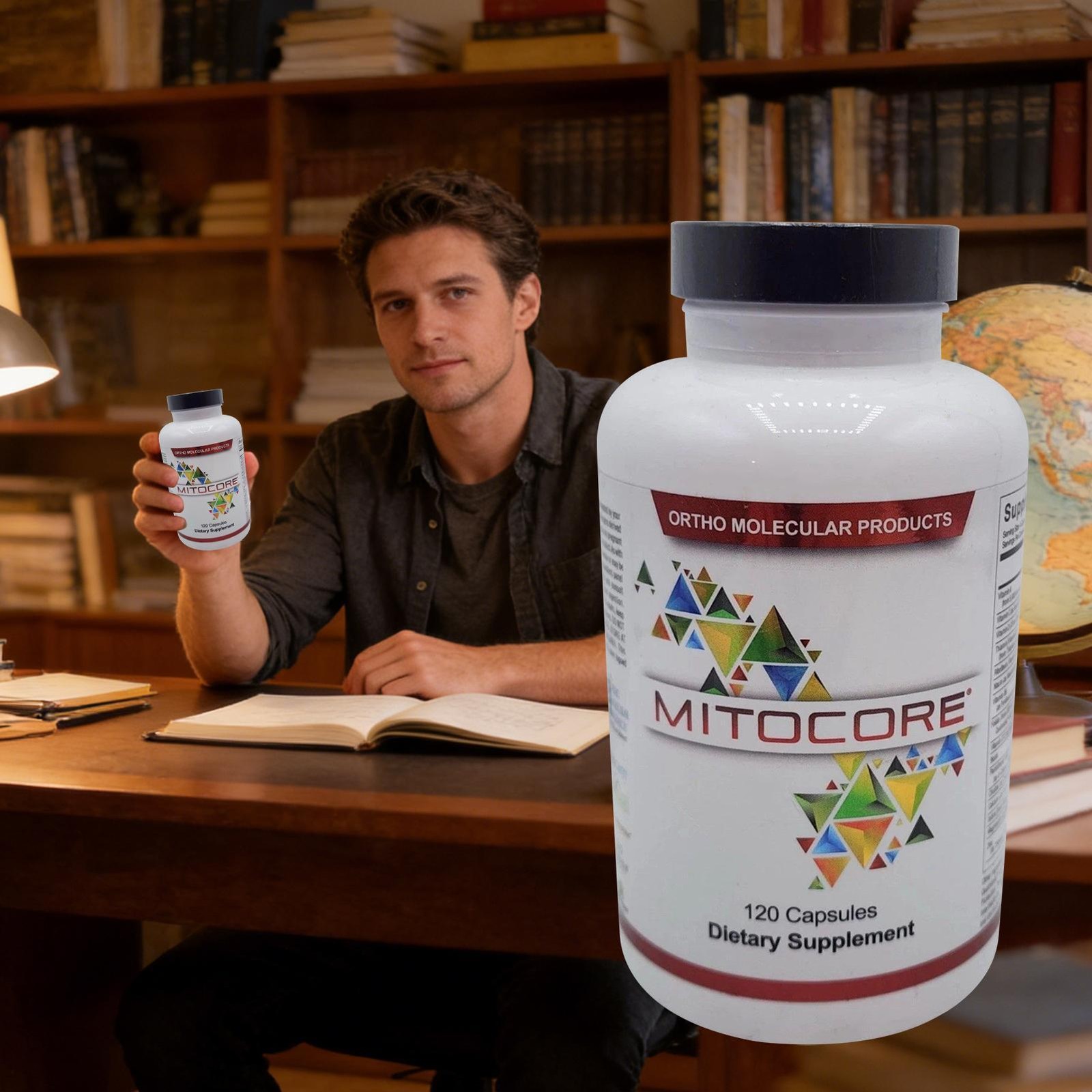 Ortho Molecular MITOCORE 120 Capsules Muscle Nutrient Daily Use New