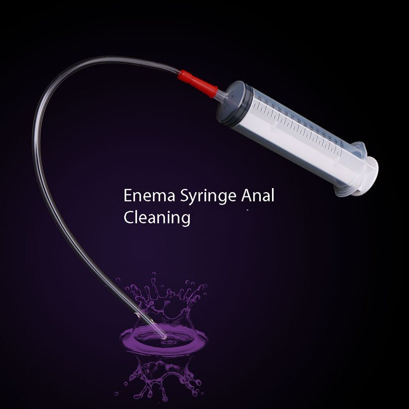 150ml Large Douche Enema Syringe with Tube Hose Injection Enama Supply