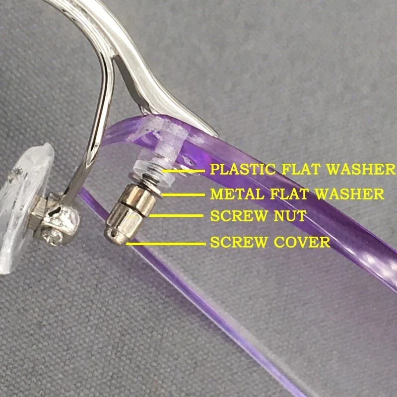 Eyeglass Glasses Repair Kit Screws Nuts Washers Tweezer Sunglasses Watch Fixing