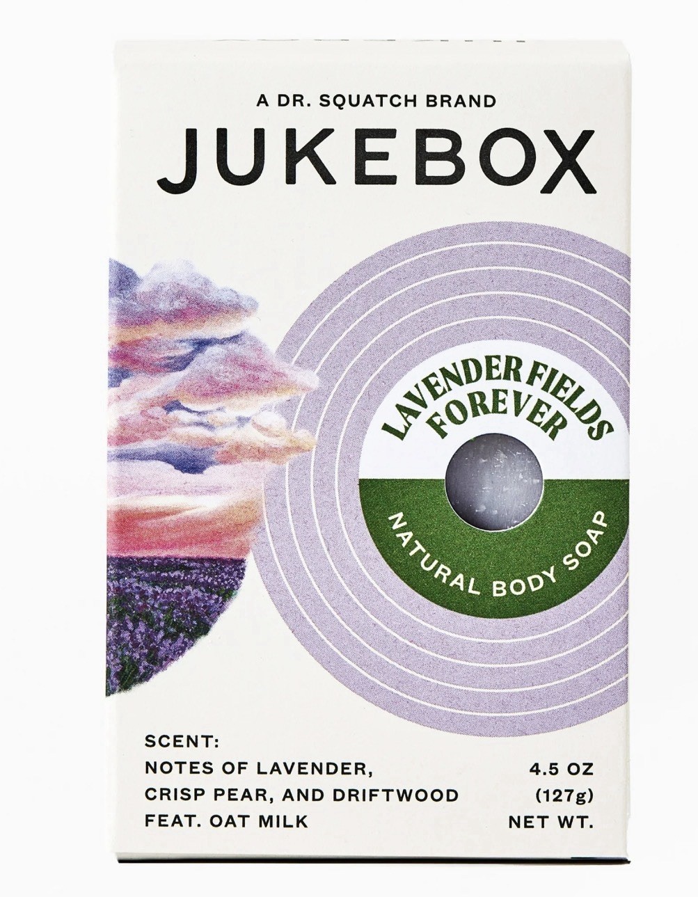 Jukebox Lavender Fields Forever Natural Bar Soap Bathroom and Bath LOT OF 4
