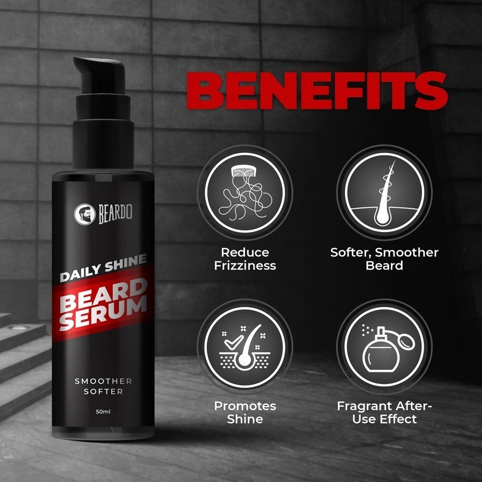 Beardo Beard Serum 50ml | Softens Smoothens Nourished Beard