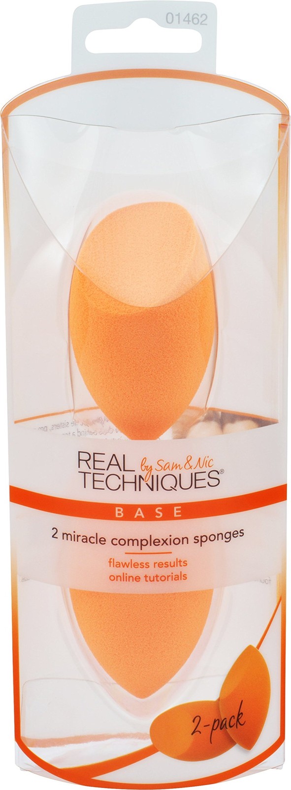 Miracle Complexion Sponge Duo – 1462 by Real 2 Count (Pack of 1), Cranberry