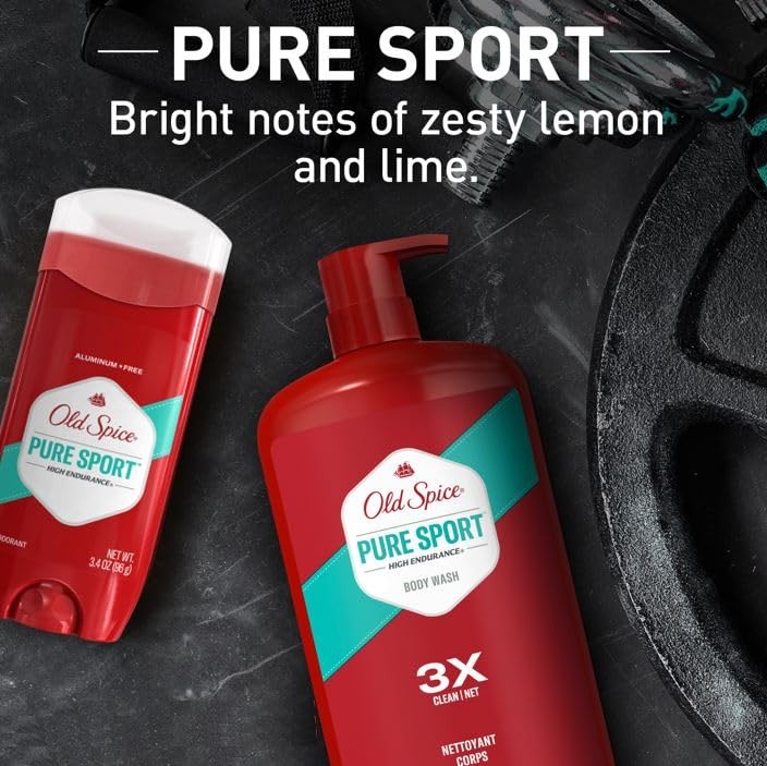 Old Spice Antiperspirant Deodorant For Men, High 3 Ounce (Pack of 2), RED