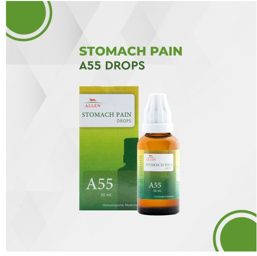 2 X Allen A55 Homeopathy Stomach Pain Drops (30ml)