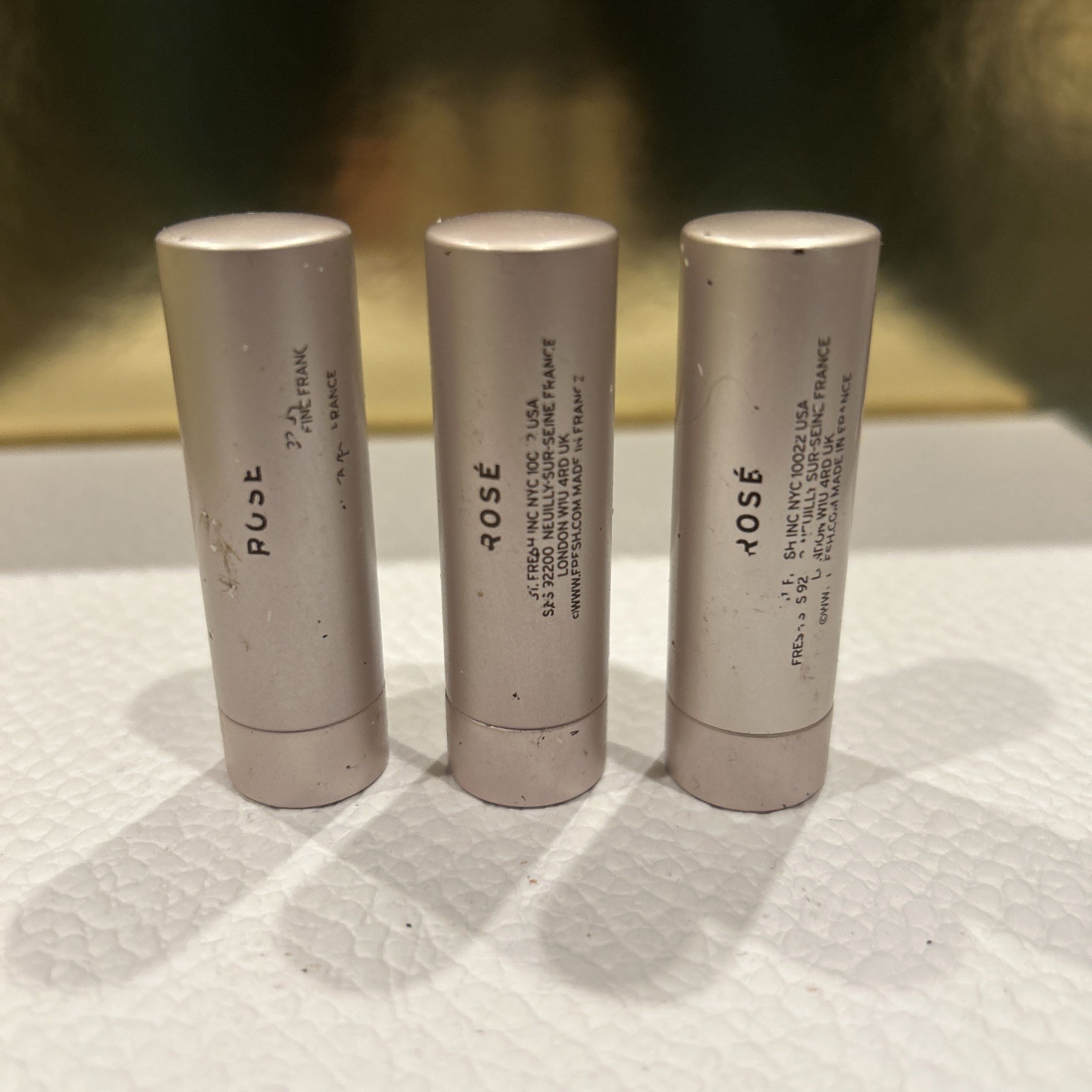 FRESH Tinted Lip Treatment Sugar ROSE Mini Size 0.07 oz / 2.2 g Scuff