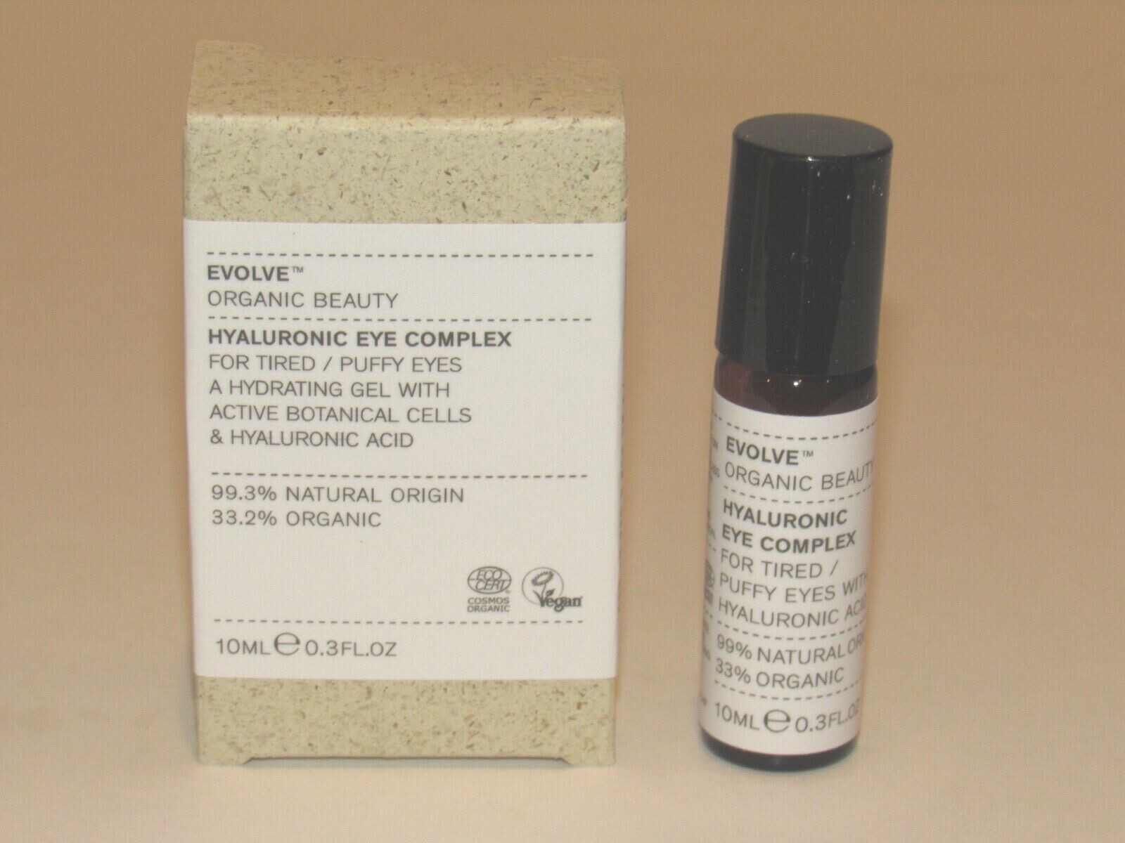 Evolve Organic Beauty Hyaluronic Eye Complex 0.3 Oz 10 mL Roll-On Gel Full Size