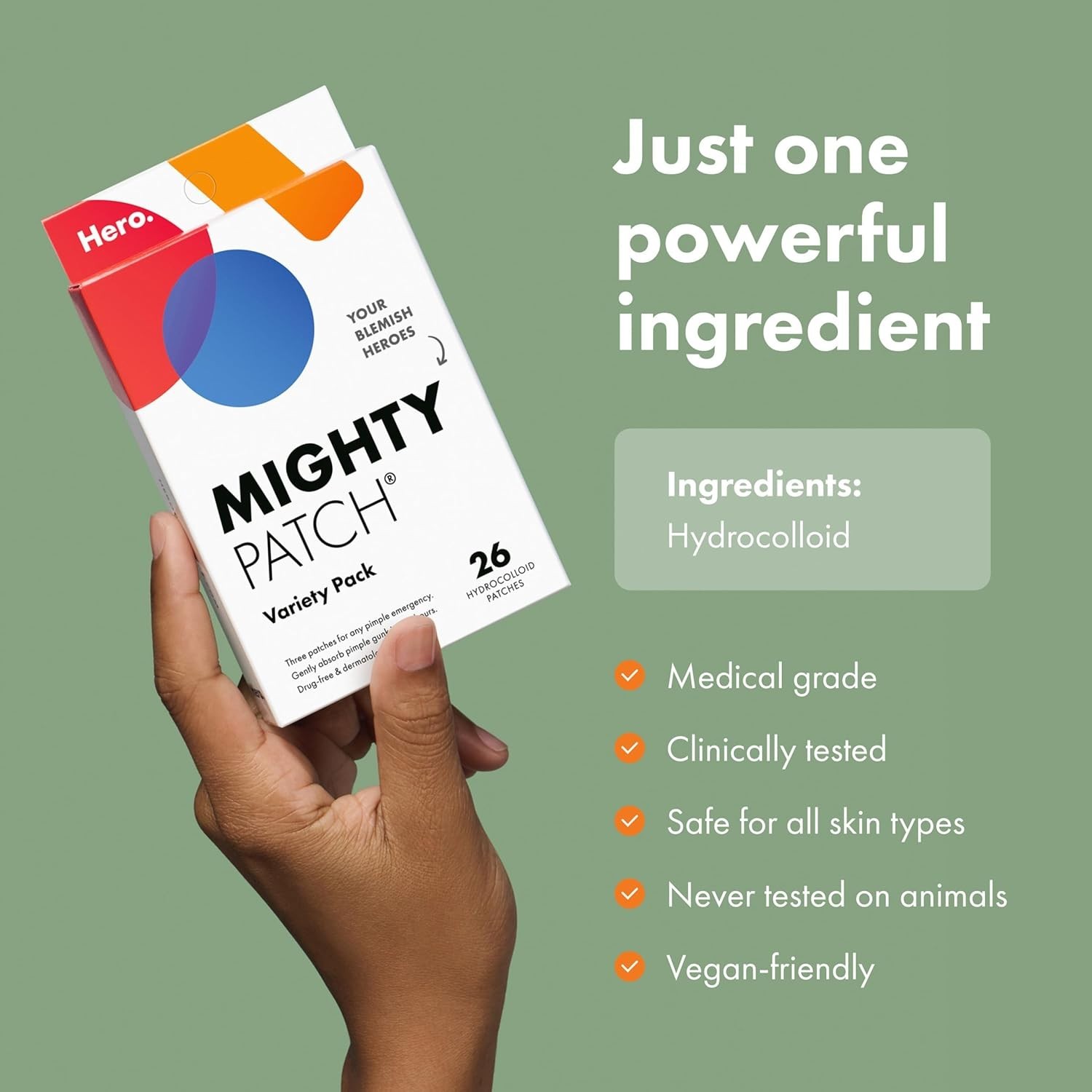 Mighty Patch Variety Pack from Hero Cosmetics – Hydrocolloid Acne Pimple Patche