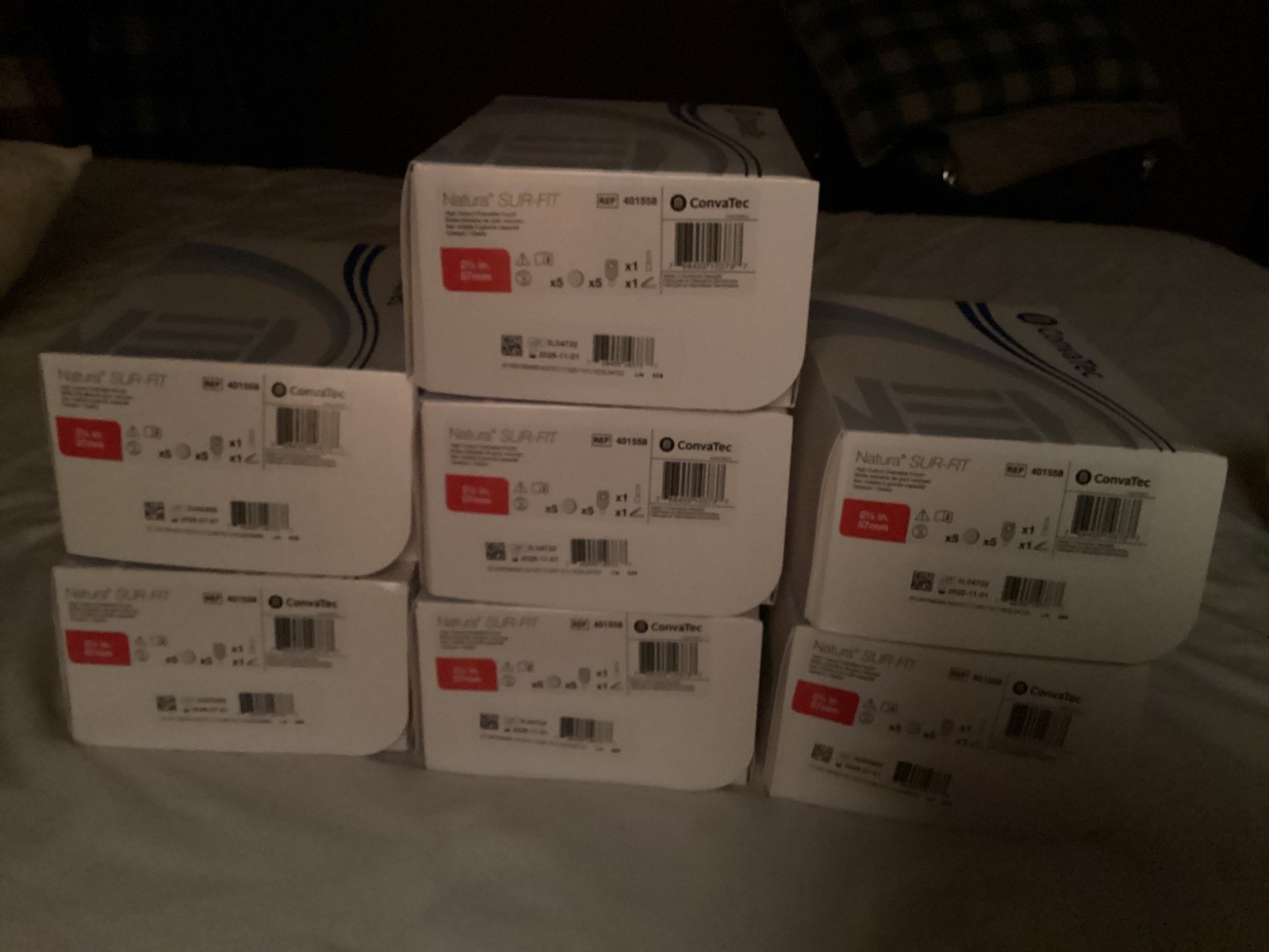 convatec ostomy pouches. 7 boxes 10 pouches each.