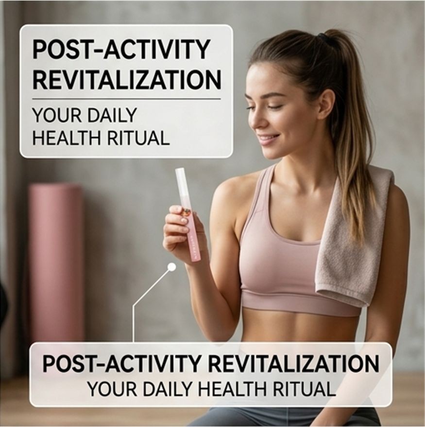2 Pack NAD+ Aromatherapy Diffuser Stick Pink Portable Wellness Air Refresher