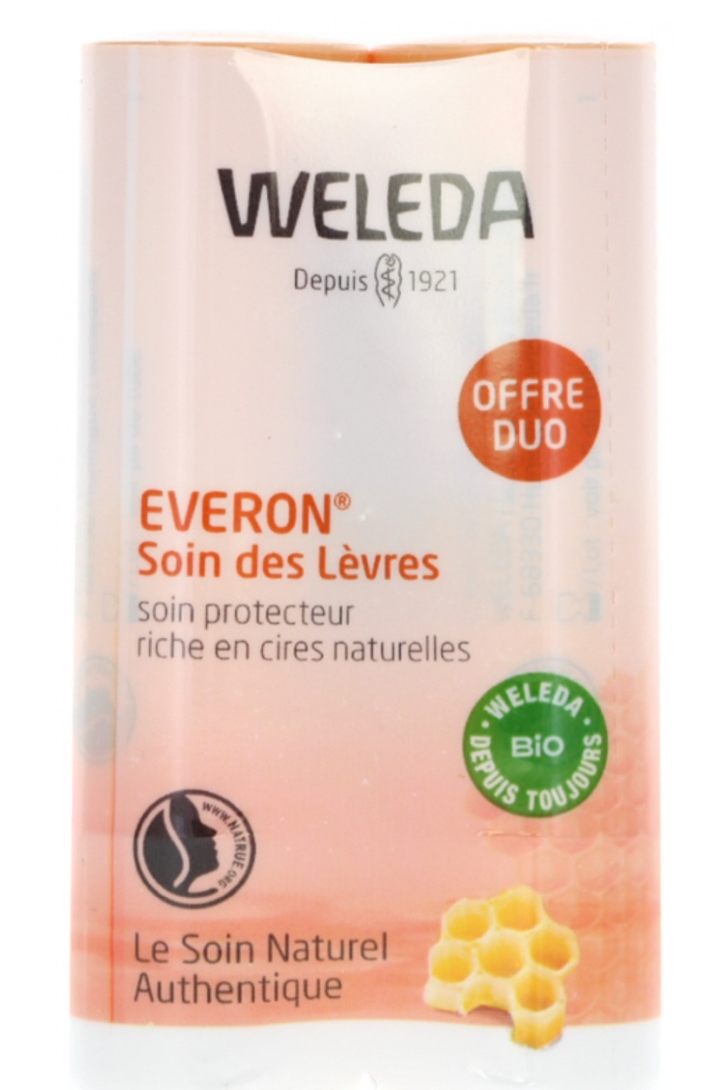 Weleda Everon Lip Balm Moisturize w/ Natural Waxes & Oils 2 x 4.8g Exp 10/2025