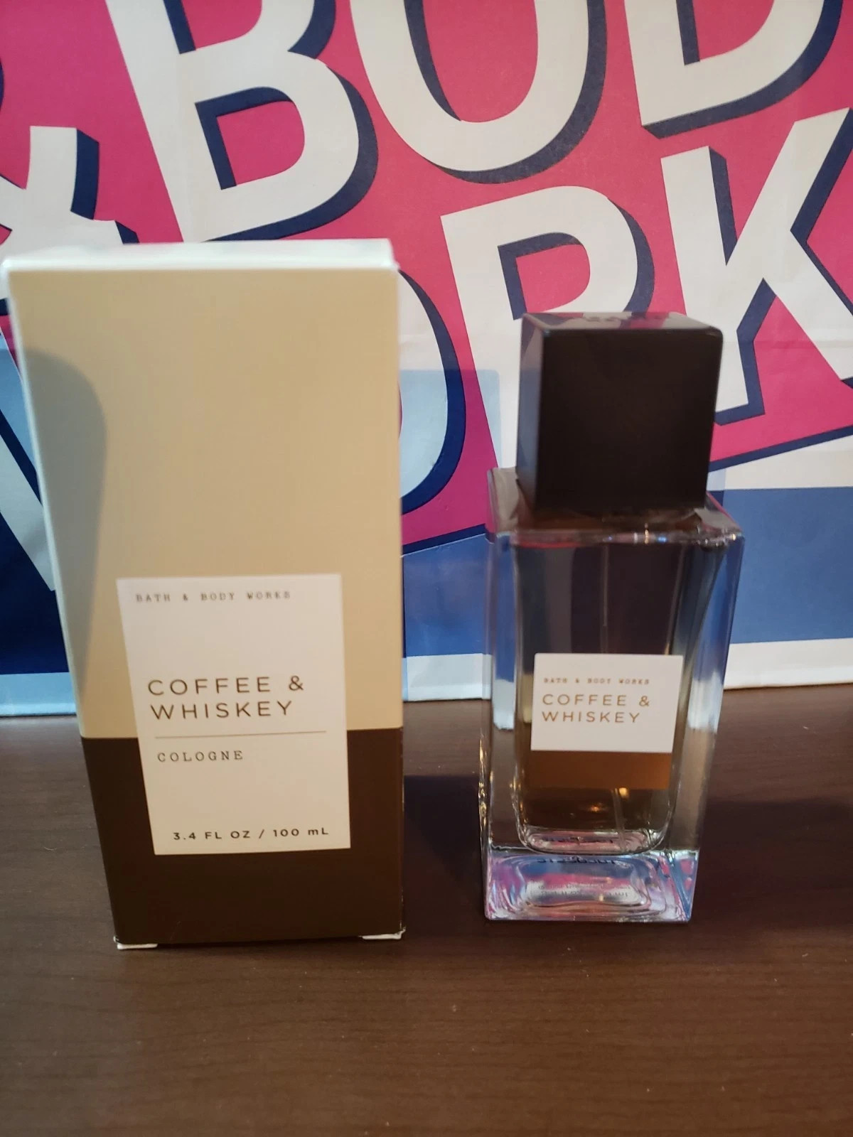 Bath & Body Works for Men Coffee & Whiskey 3.4 oz Cologne Spray New in Box
