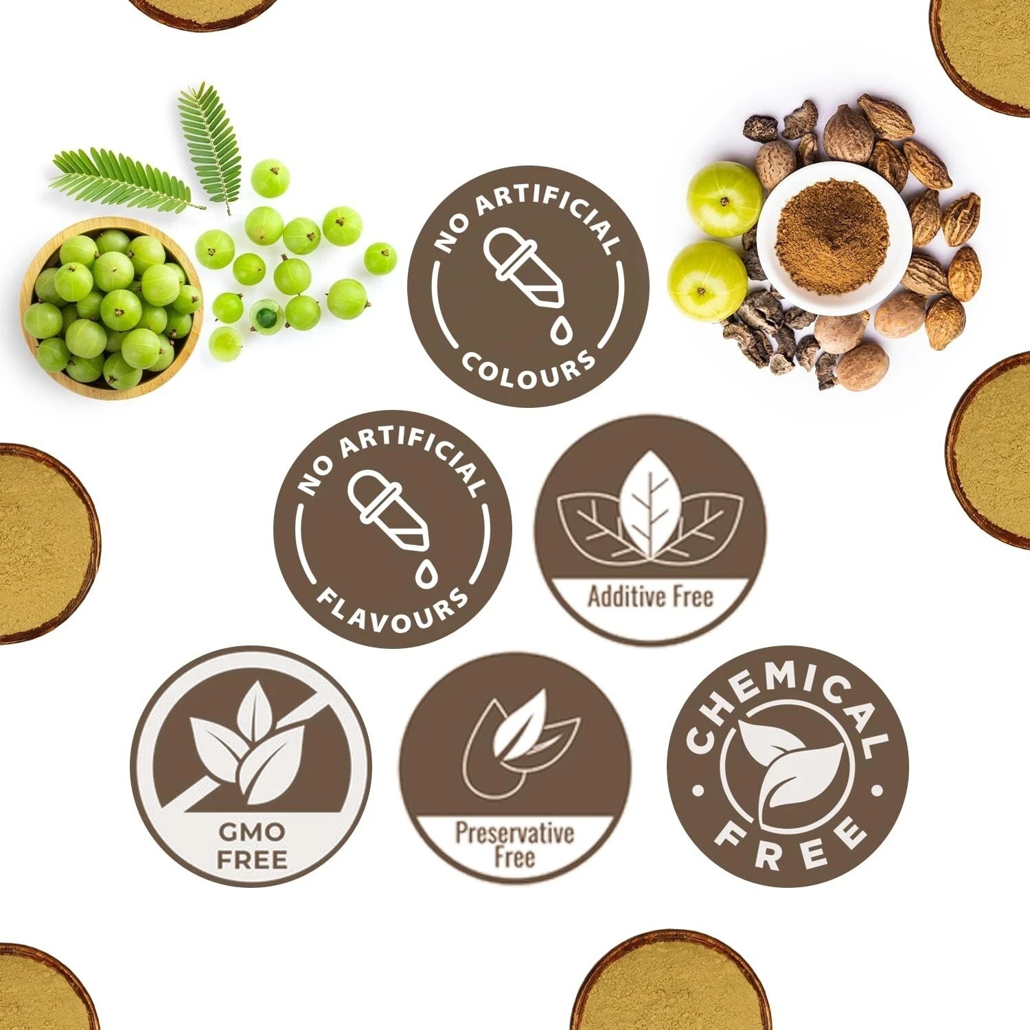 CARMEL ORGANICS Triphala Fruits Powder Helps Relieve Constipation 100g