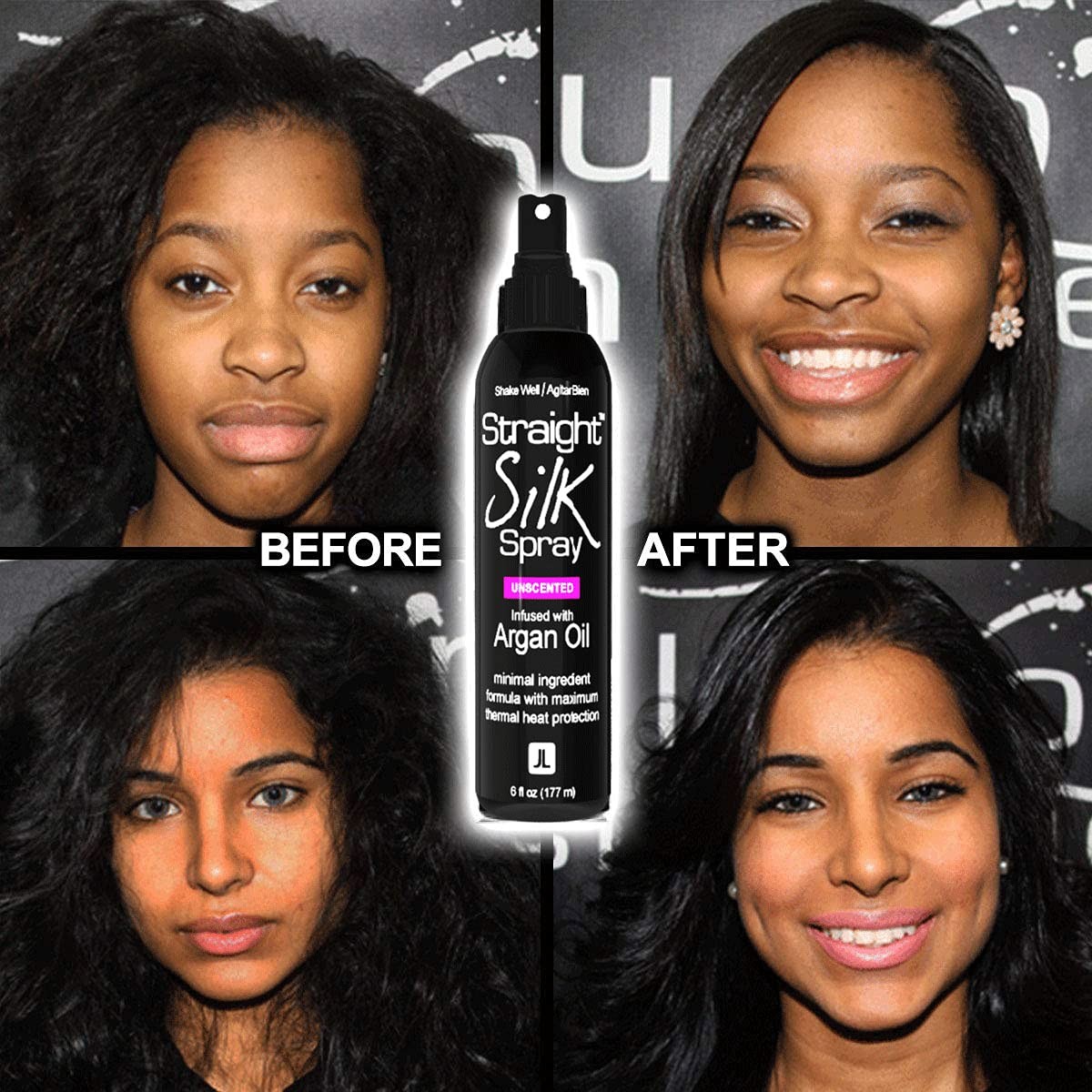 Straight Silk Spray with Moroccan Argan Oil Thermal Protector Spray | Hair St…