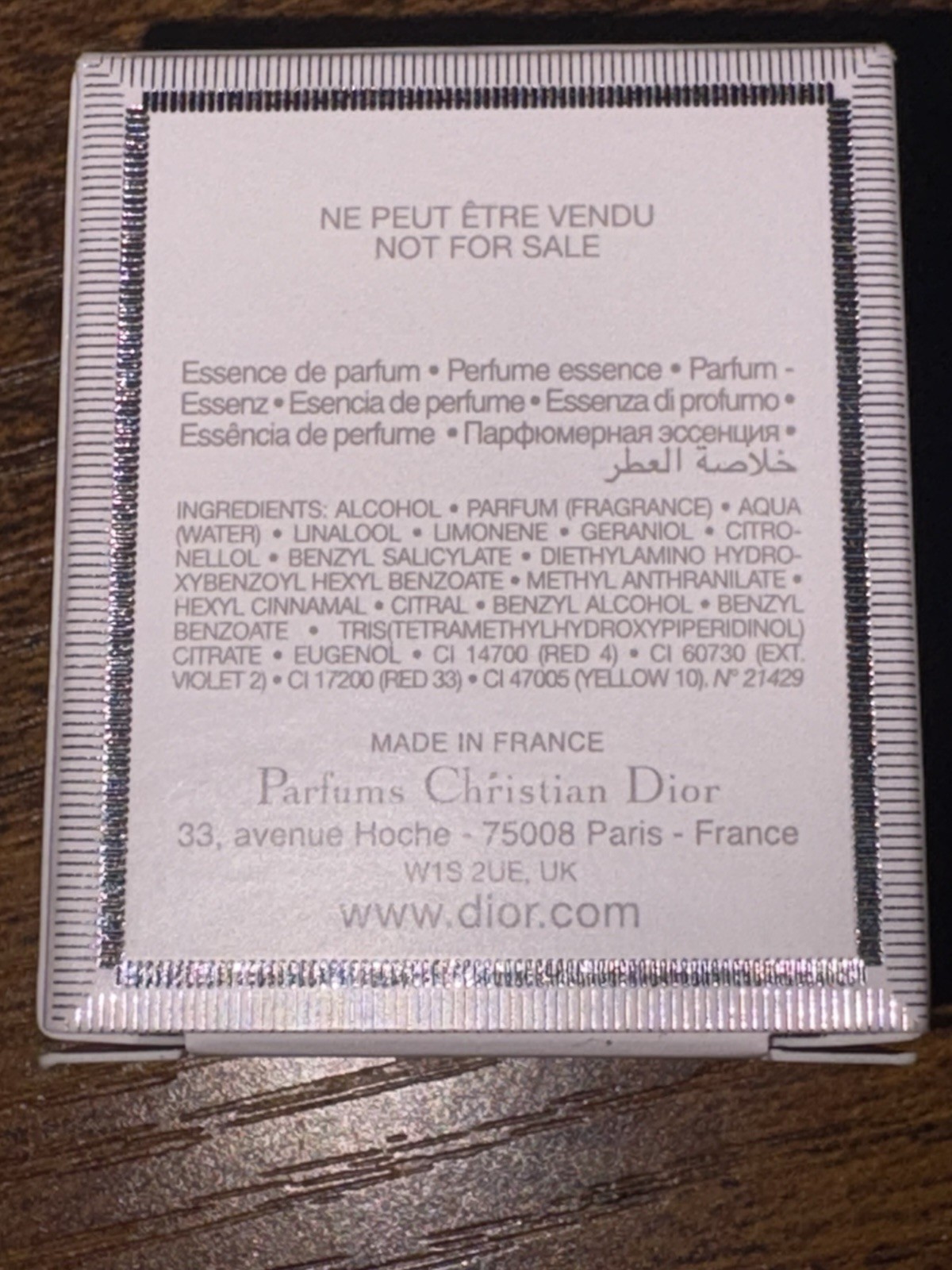 DIOR Miss Dior ESSENCE de Parfum MINI Splash 0.17oz / 5ml 2025 NEW Scents in box