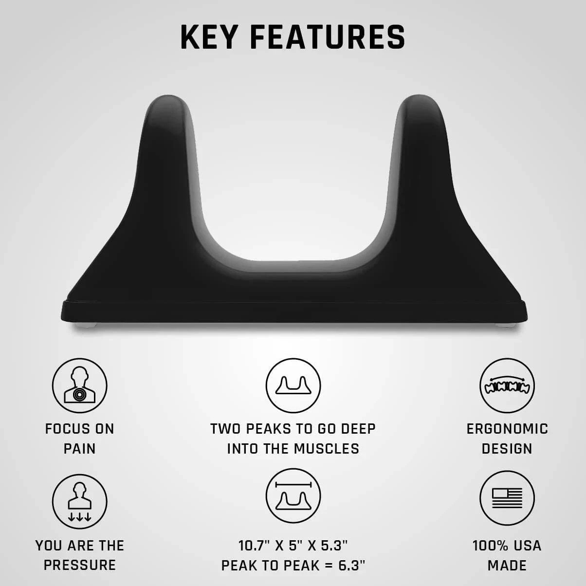 NEW – PSO-RITE Psoas Muscle Release and Deep Tissue Massage Tool – Night Black
