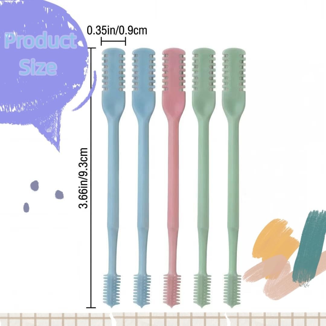 5PCS 2-in-1 Manual Nose Hair Trimmer 360° Rotating Portable Grooming Kit
