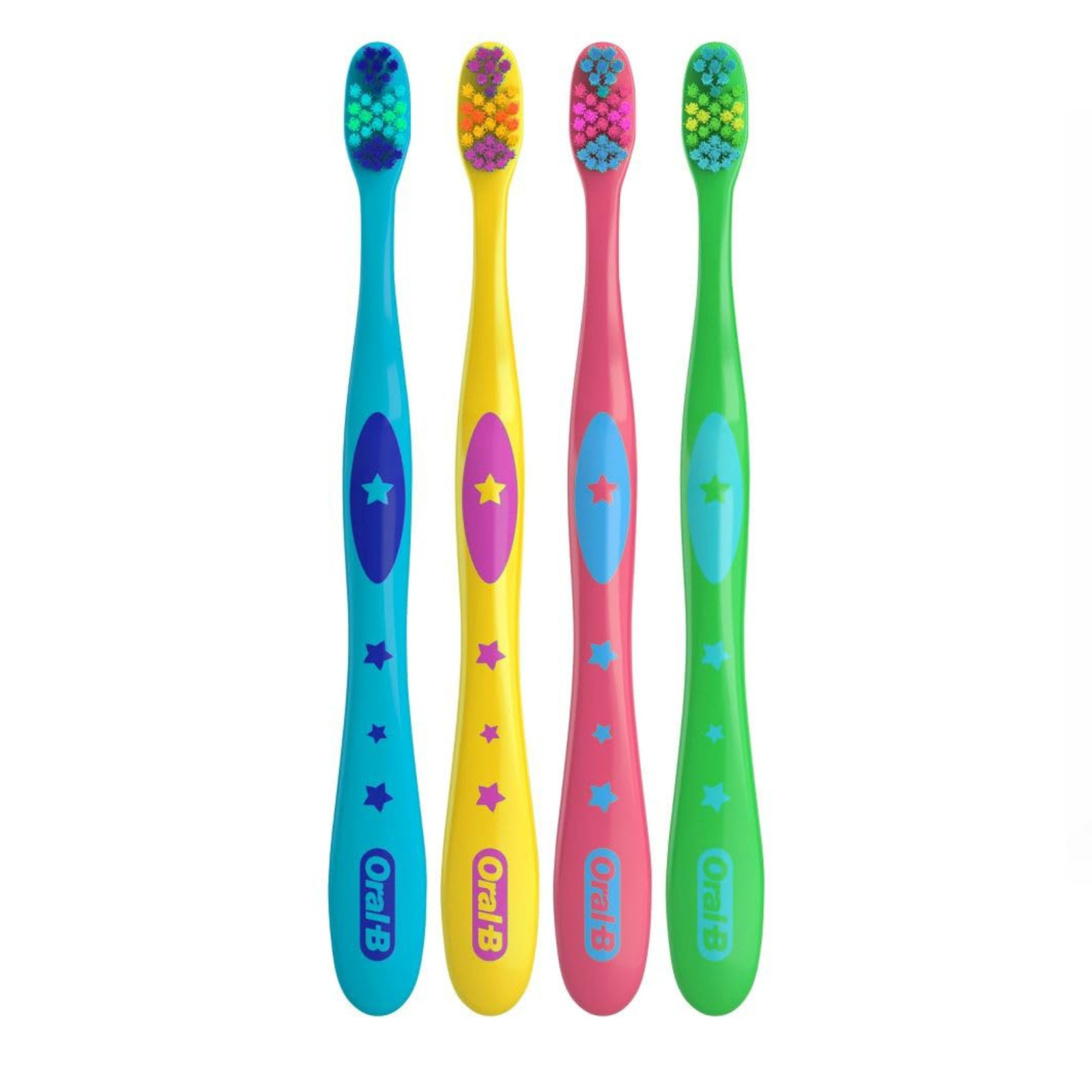 Oral-B Kids Toothbrush Set 12 Pack Card Extra Soft 2+ Years Colorful Brushes