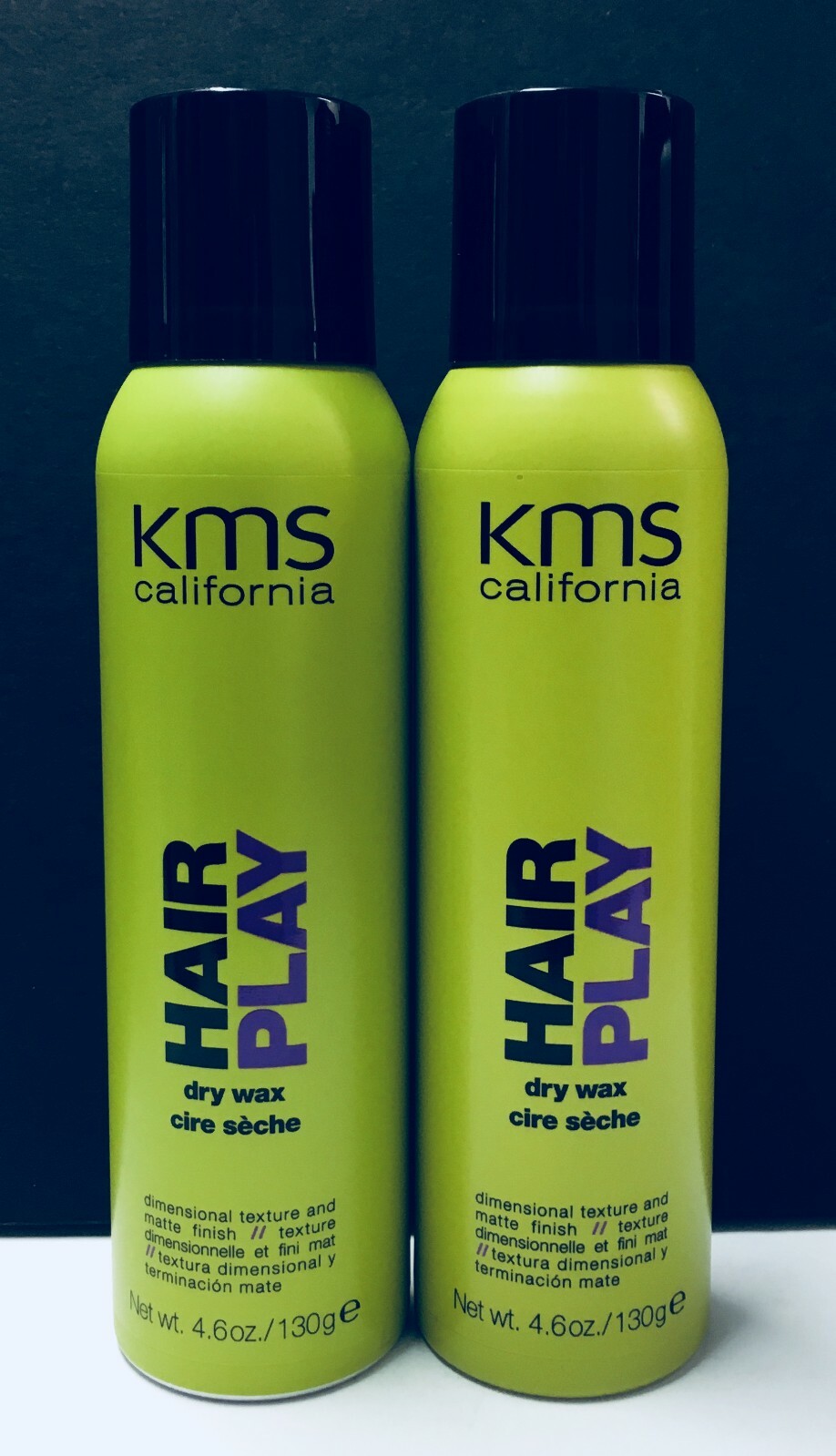 KMS California Hair Play Dry Wax – 2 Pack / 4.6 oz EACH