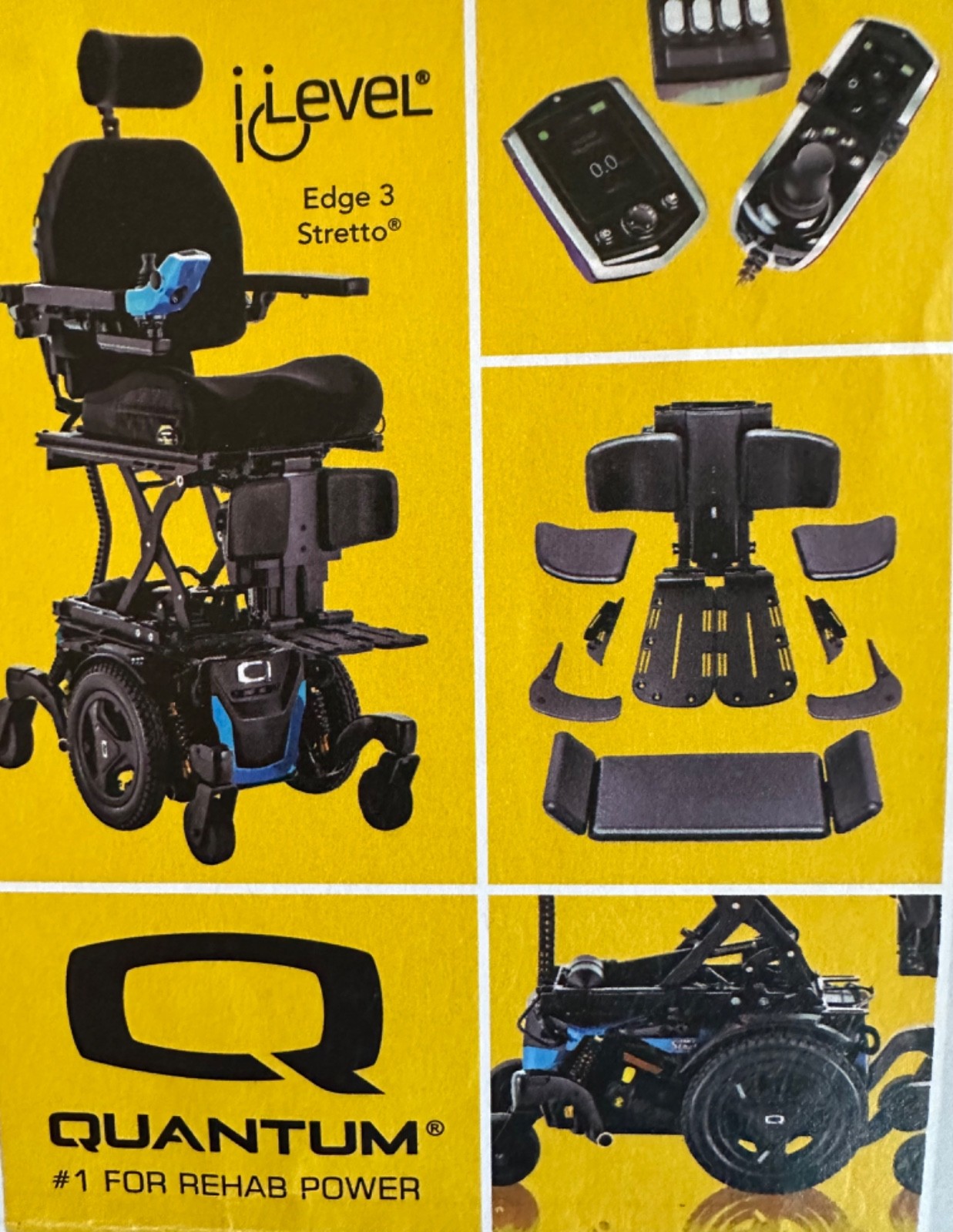 iLevel Edge 3 Stretto rehab power wheel chair 2026 with NEW LIFT!