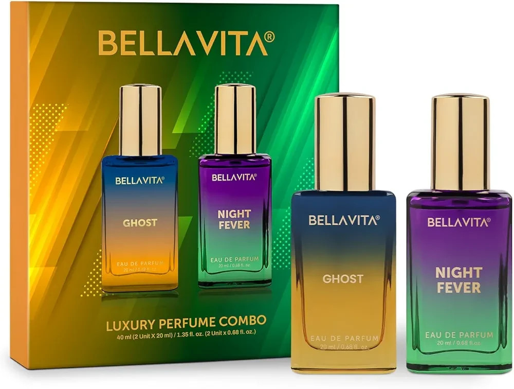 BELLAVITA | Long Lasting Perfume Men GHOST & NIGHT FEVER EDP 2x20ml Fragrances