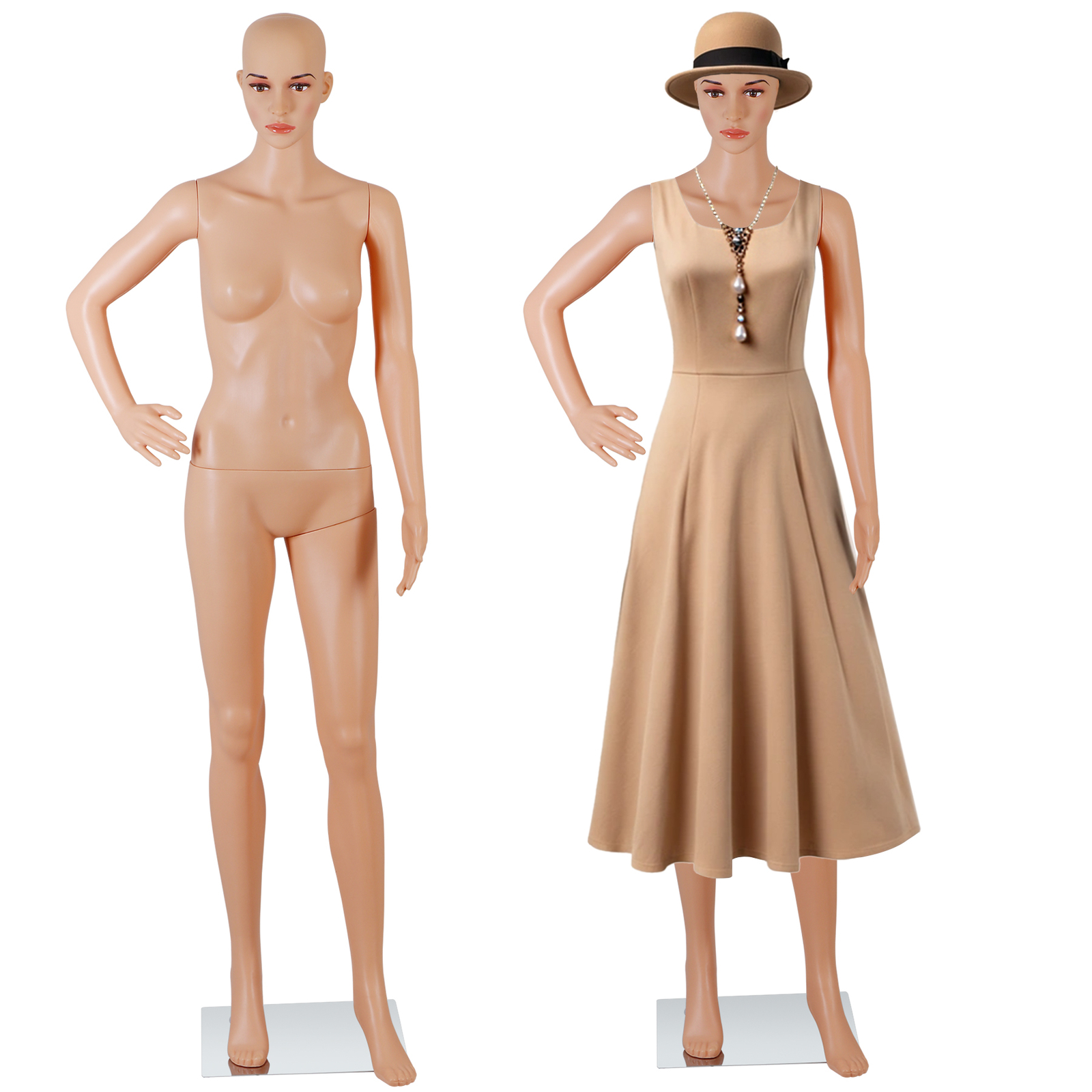 Female Mannequin Manikin Dress Form 69″ Adjustable Mannequin Full Body with Base