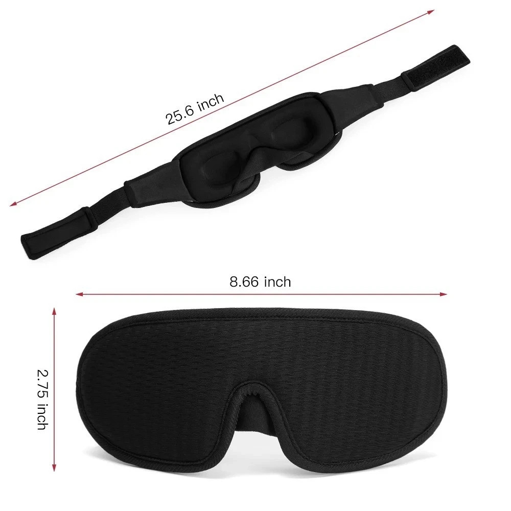 100% Blackout Travel 3D Eye Mask Sleep Soft Padded Shade Cover Relax Blindfold