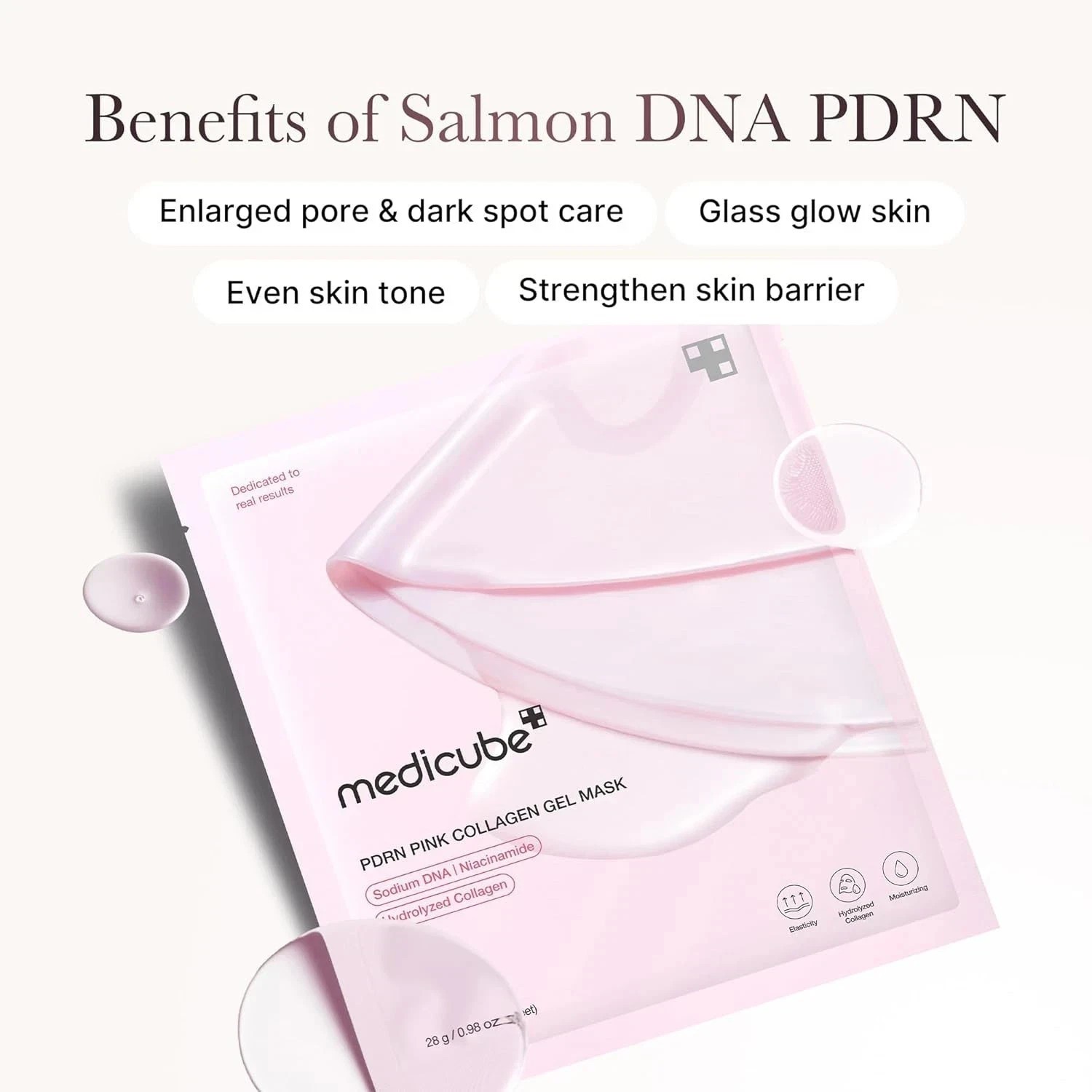 NEW Medicube Salmon DNA PDRN Pink Collagen Gel Overnight Mask 4 Pack++-