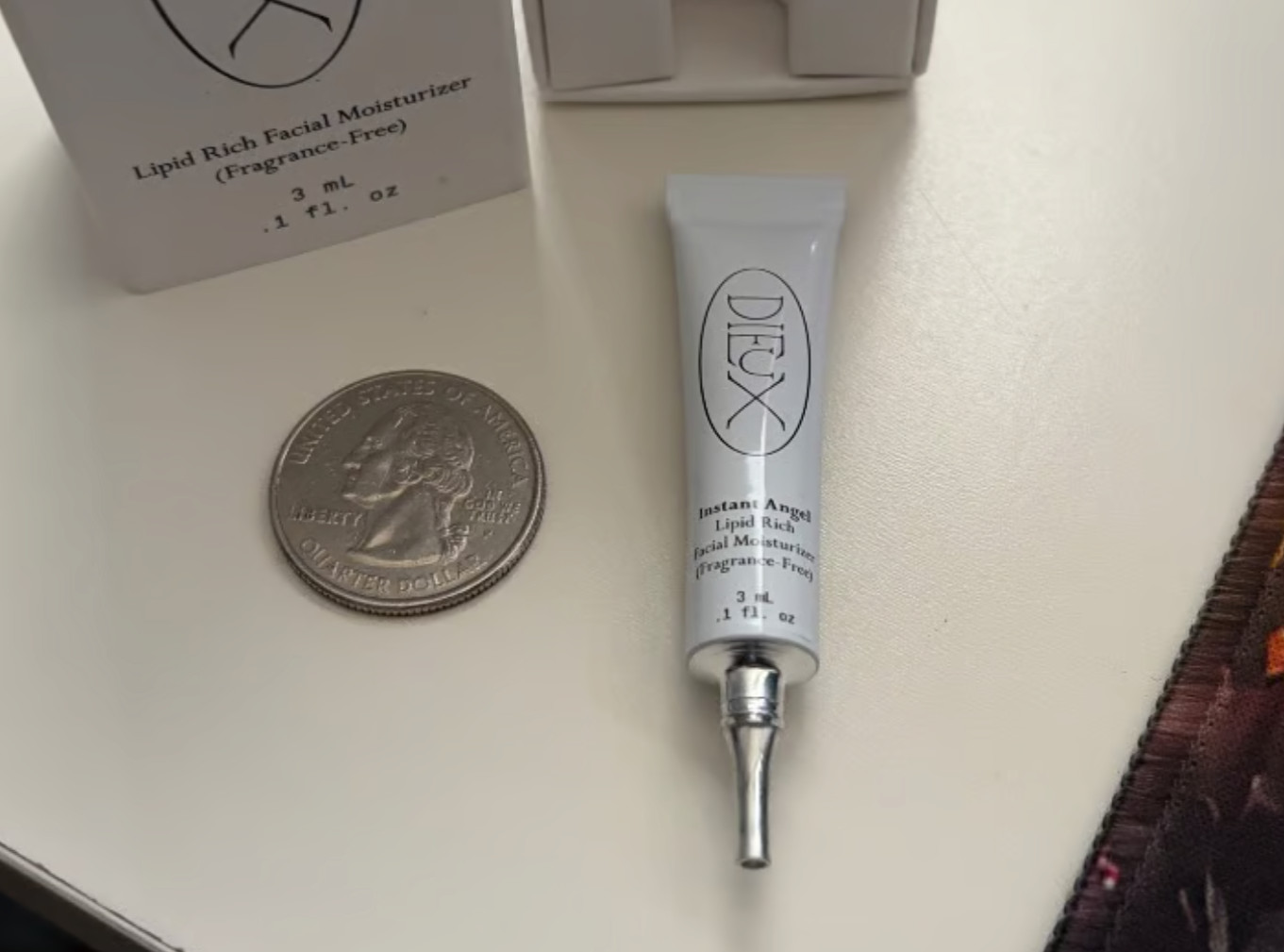 Dieux Instant Angel Lipid Rich Facial Moisturizer Skin Care Sample Size Mini 3ml