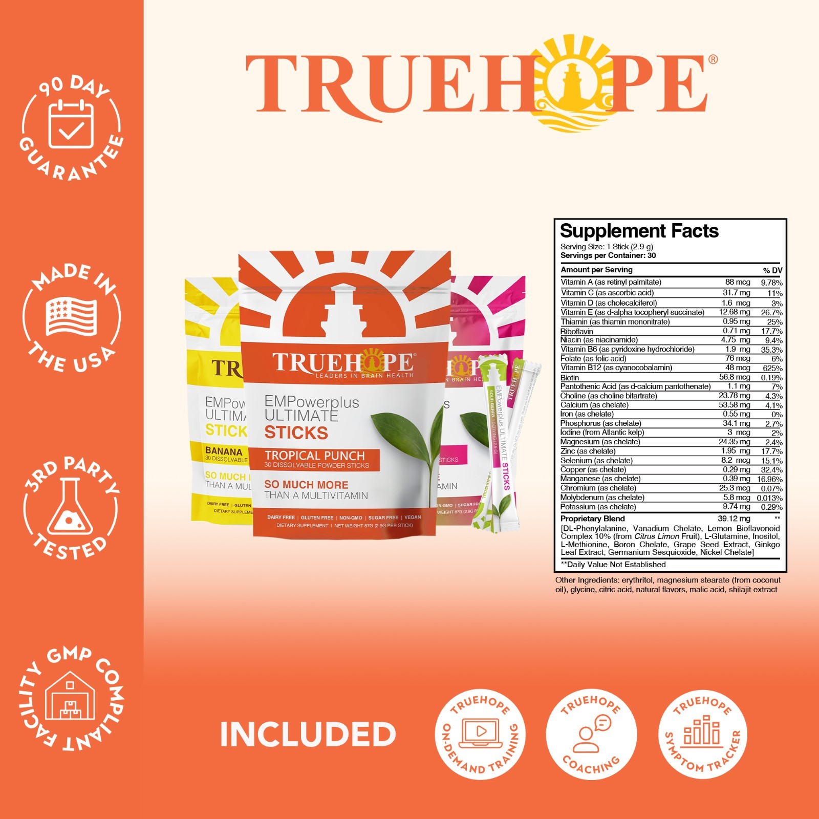 Truehope Empowerplus Ultimate Sticks | Daily Powder Pouches (Official Listing)