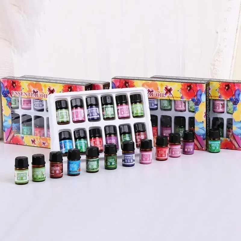 12PCS 3ML Essential Oils Set Natural Aromatherapy Diffuser Fragrance Oils