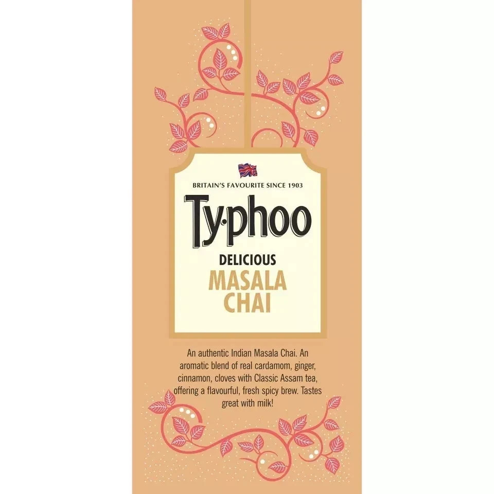 Typhoo Delicious Masala Tea 25 Tea Bags 110G
