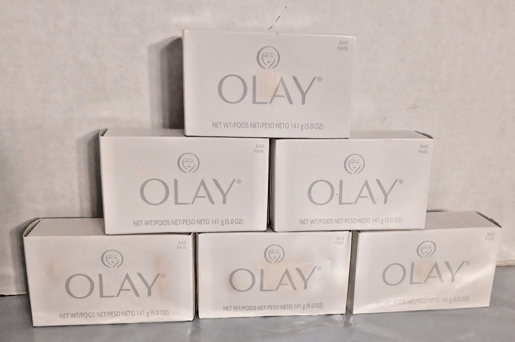Olay Bar Soap 6 bar lot – 3.75 oz (106g) Each – Classic White Cleansing Bars